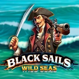 Black Sails Wild Seas slot logo by Infinity Dragon Studios at Retrozino Casino