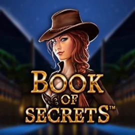 Book of Secrets slot logo by SYNOT Games at Retrozino Casino