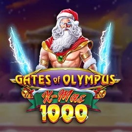 Gates of Olympus Xmas 1000 online game logo by Pragmatic Play on retroozino.nl