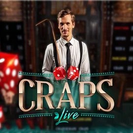 Live Craps logo by Evolution at Retrozino Casino
