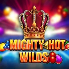 Mighty Hot Wilds slot logo by Inspired Gaming at Retrozino Casino