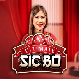 Ultimate Sic Bo online game logo by Ezugi on retroozino.nl