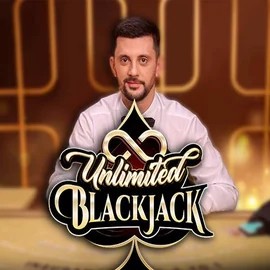 Unlimited Blackjack logo by Ezugi Retrozino Casino